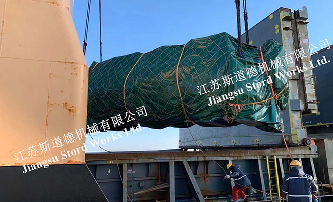 斯道德污泥干化機(jī)上海港船邊直裝發(fā)貨美國(guó)